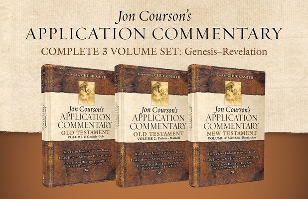 Jon Courson's Application Commentary, Complete 3-Volume Set: Genesis - Revelation by Courson, Jon