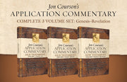 Jon Courson's Application Commentary, Complete 3-Volume Set: Genesis - Revelation by Courson, Jon
