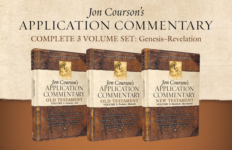 Jon Courson's Application Commentary, Complete 3-Volume Set: Genesis - Revelation by Courson, Jon