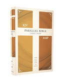 KJV, Amplified, Parallel Bible, Large Print, Hardcover, Red Letter Edition: Two Bible Versions Together for Study and Comparison -- Zondervan, Bible