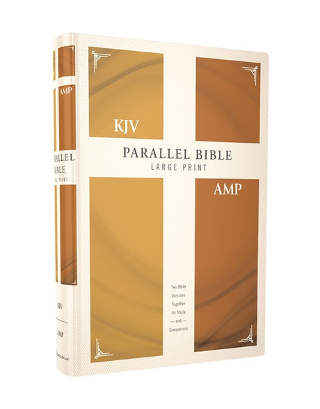 KJV, Amplified, Parallel Bible, Large Print, Hardcover, Red Letter Edition: Two Bible Versions Together for Study and Comparison -- Zondervan, Bible