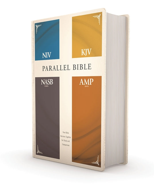Niv, Kjv, Nasb, Amplified, Parallel Bible, Hardcover: Four Bible Versions Together for Study and Comparison -- Zondervan, Bible