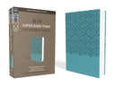 NIV, Super Giant Print Reference Bible, Imitation Leather, Blue, Red Letter Edition -- Zondervan, Bible