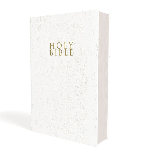 Niv, Gift and Award Bible, Leather-Look, White, Red Letter Edition, Comfort Print -- Zondervan, Bible