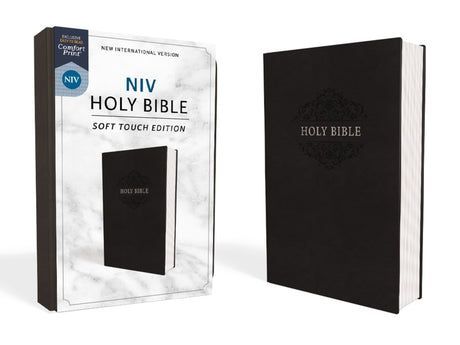 NIV, Holy Bible, Soft Touch Edition, Imitation Leather, Black, Comfort Print -- Zondervan, Bible
