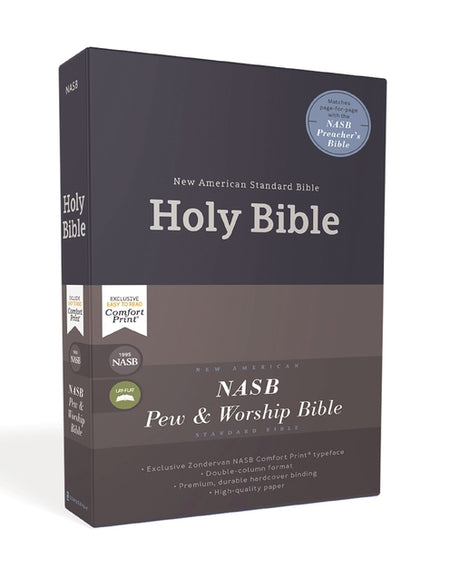 Nasb, Pew and Worship Bible, Hardcover, Blue, 1995 Text, Comfort Print -- Zondervan, Bible