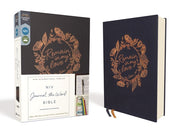Niv, Journal the Word Bible, Cloth Over Board, Navy, Red Letter Edition, Comfort Print: Reflect, Take Notes, or Create Art Next to Your Favorite Verse by Zondervan