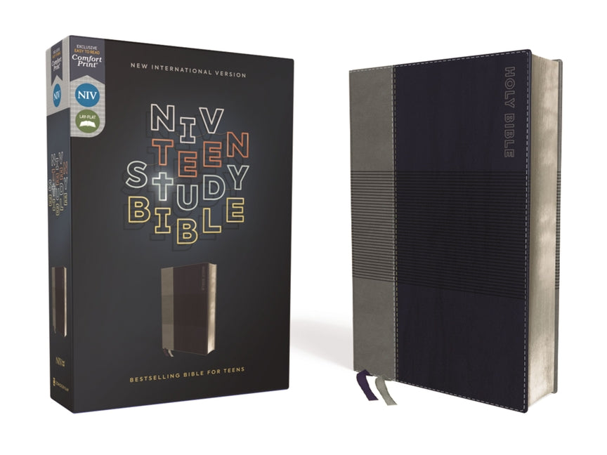 Niv, Teen Study Bible (for Life Issues You Face Every Day), Leathersoft, Blue, Comfort Print -- Lawrence O. Richards, Bible