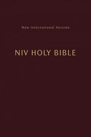 Niv, Holy Bible, Compact, Paperback, Burgundy, Comfort Print by Zondervan