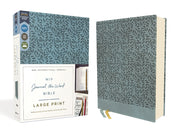 Niv, Journal the Word Bible (Perfect for Note-Taking), Large Print, Leathersoft, Teal, Red Letter, Comfort Print: Reflect, Take Notes, or Create Art N by Zondervan
