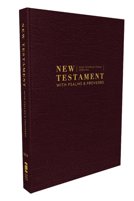 Niv, New Testament with Psalms and Proverbs, Pocket-Sized, Paperback, Burgundy, Comfort Print -- Zondervan, Bible