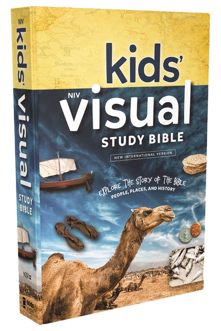 Niv, Kids' Visual Study Bible, Hardcover, Blue, Full Color Interior: Explore the Story of the Bible---People, Places, and History -- Zondervan, Bible