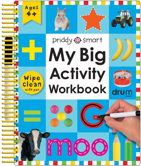My Big Activity Workbook (Wipe Clean Activity Book): Practice Pen Control, Spelling, Math, and More! [With 2 Wipe-Clean Pens] -- Roger Priddy, Spiral