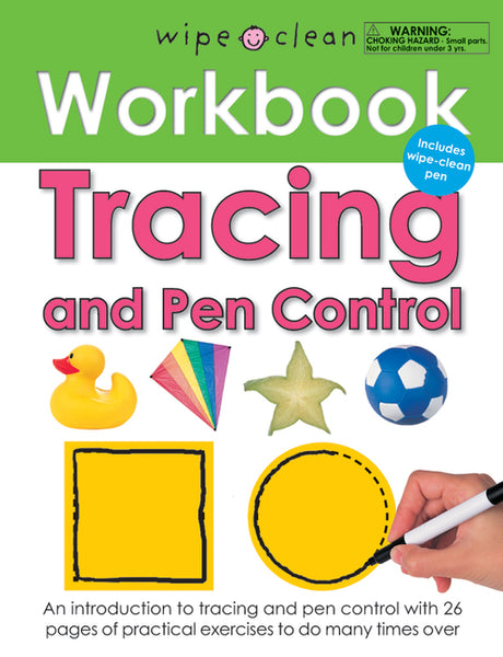 Tracing and Pen Control (Wipe Clean Workbook): Includes Wipe-Clean Pen [With Wipe Clean Pen] -- Roger Priddy, Spiral