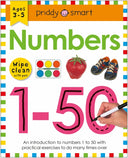 Numbers 1-50 (Wipe Clean Workbook): Ages 3-5; Wipe-Clean with Pen -- Roger Priddy, Spiral