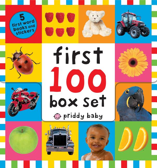 First 100 Paperback Box Set (5 Books): Animals, Trucks, Words, Numbers, Colors ABC Numbers: First 100 Words; First 100 Animals; First 100 Trucks and T -- Roger Priddy, Boxed Set