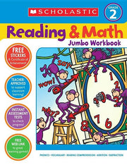 Reading & Math Jumbo Workbook: Grade 2 by Cooper, Terry