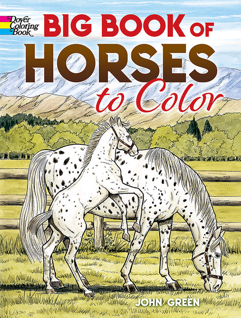 Big Book of Horses to Color -- John Green, Paperback