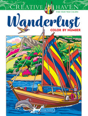 Creative Haven Wanderlust Color by Number by Toufexis, George