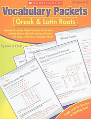 Vocabulary Packets: Greek & Latin Roots by Onish, Liane