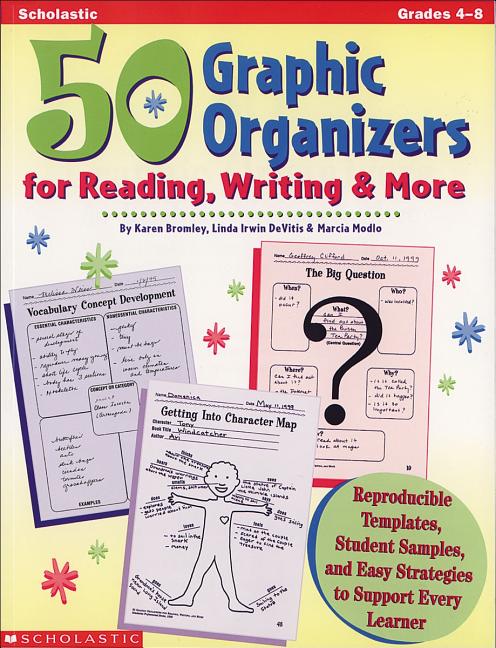 50 Graphic Organizers for Reading, Writing & More: Reproducible Templates, Student Samples, and Easy Strategies to Support Every Learner -- Marcia Modlo, Paperback