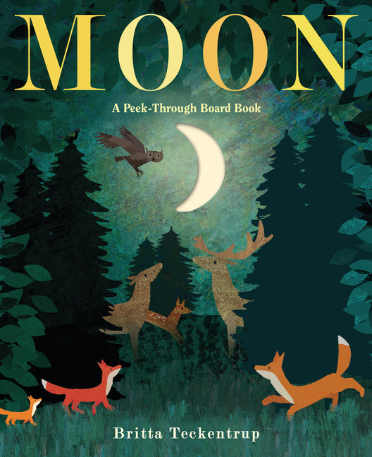 Moon: A Peek-Through Board Book by Teckentrup, Britta