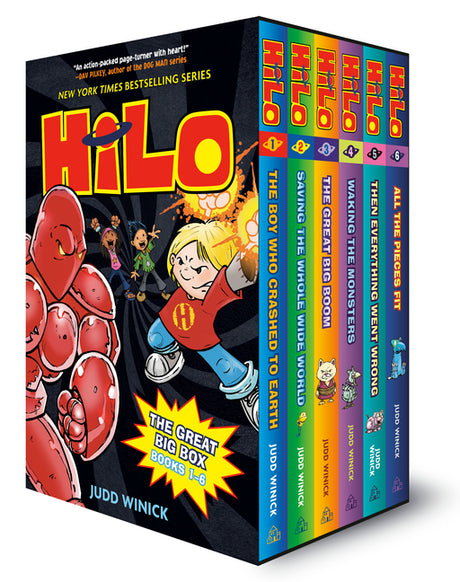 Hilo: The Great Big Box (Books 1-6): (A Graphic Novel Boxed Set) -- Judd Winick, Hardcover