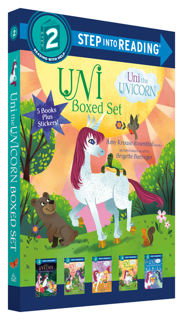 Uni the Unicorn Step Into Reading Boxed Set: Uni Brings Spring; Uni's First Sleepover; Uni Goes to School; Uni Bakes a Cake; Uni and the Perfect Prese -- Amy Krouse Rosenthal, Paperback