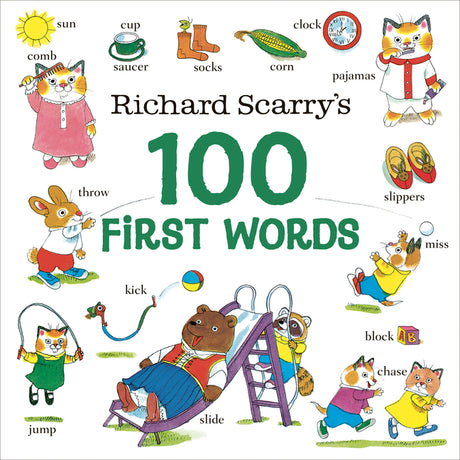 Richard Scarry's 100 First Words -- Richard Scarry, Board Book