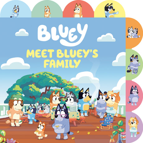 Meet Bluey's Family: A Tabbed Board Book -- Penguin Young Readers Licenses, Board Book