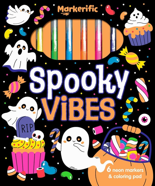 Markerific: Spooky Vibes: Activity Folder with 6 Markers -- Lake Press, Other