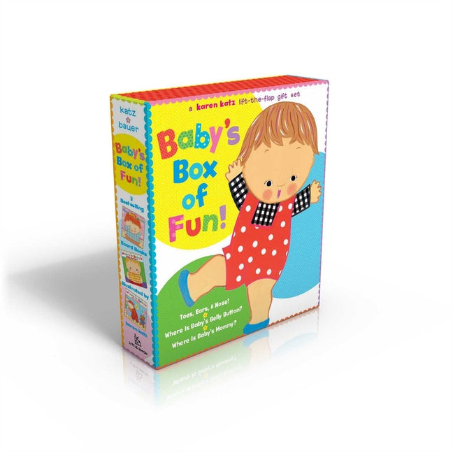 Baby's Box of Fun: A Karen Katz Lift-The-Flap Gift Set: Toes, Ears, & Nose!/Where Is Baby's Belly Button?/Where Is Baby's Mommy? -- Karen Katz, Boxed Set