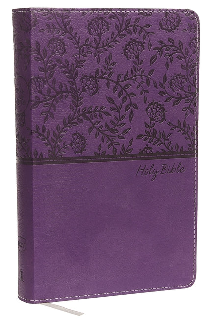 NKJV, Deluxe Gift Bible, Imitation Leather, Purple, Red Letter Edition -- Thomas Nelson, Bible