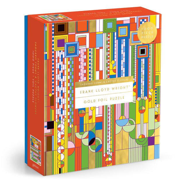 Frank Lloyd Wright Saguaro Cactus and Forms Foil Stamped 1000 PC Puzzle by Galison