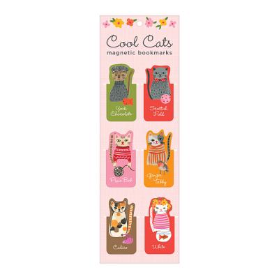 Cool Cats Magnetic Bookmarks by Galison