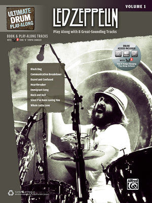 Ultimate Drum Play-Along Led Zeppelin, Vol 1: Play Along with 8 Great-Sounding Tracks (Authentic Drum), Book & Online Audio/Software/PDF [With CD (Aud -- Led Zeppelin, Paperback