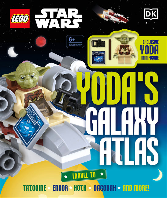 Lego Star Wars Yoda's Galaxy Atlas: With Exclusive Yoda Lego Minifigure -- Simon Hugo, Hardcover