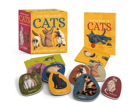 For the Love of Cats: A Wooden Magnet Set -- Eliza Berkowitz, Paperback