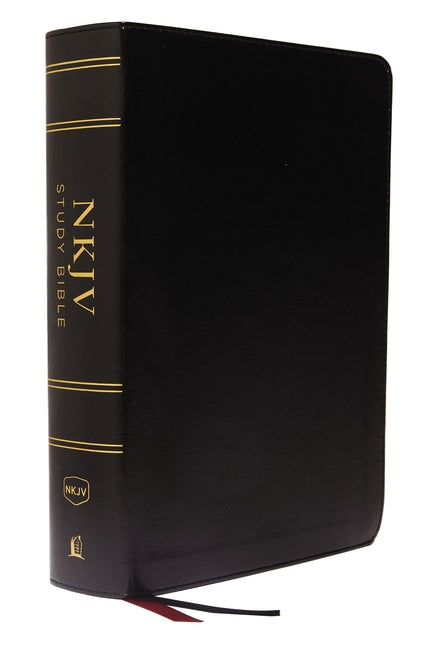 NKJV Study Bible, Imitation Leather, Black, Full-Color, Comfort Print: The Complete Resource for Studying God's Word -- Thomas Nelson, Bible