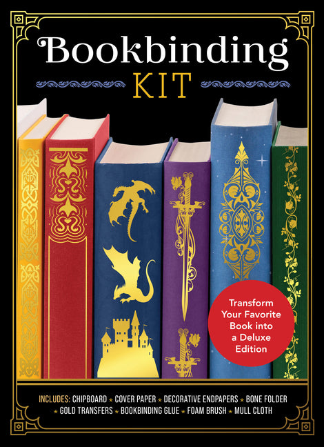 Bookbinding Kit: Transform Your Favorite Book Into a Deluxe Edition - Includes: Chipboard, Cover Paper, Decorative Endpapers, Bone Folder, Gold Transf -- Amanda Carestio, Other