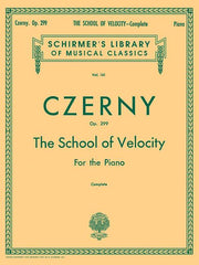 School of Velocity, Op. 299 (Complete): Schirmer Library of Classics Volume 161 Piano Technique by Czerny, Carl