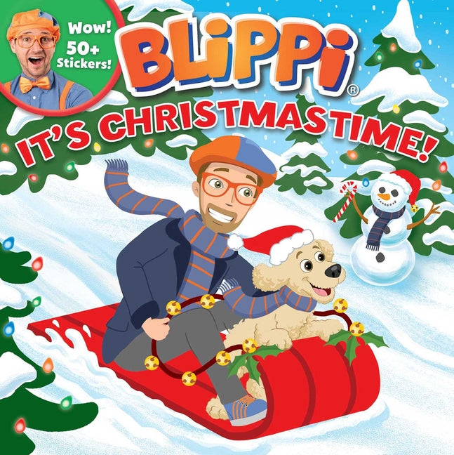 Blippi: It's Christmastime! [With Stickers] -- Editors of Studio Fun International, Paperback