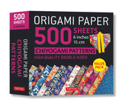 Origami Paper 500 Sheets Chiyogami Patterns 6 15cm: Tuttle Origami Paper: Double-Sided Origami Sheets Printed with 12 Different Designs (Instructions by Tuttle Studio