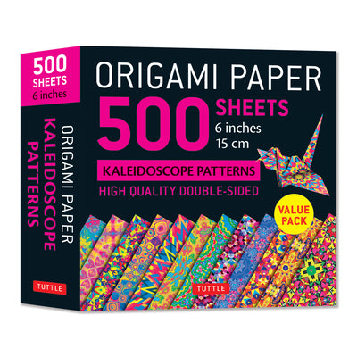 Origami Paper 500 Sheets Kaleidoscope Patterns 6 (15 CM): Tuttle Origami Paper: Double-Sided Origami Sheets Printed with 12 Different Designs (Instruc by Tuttle Studio