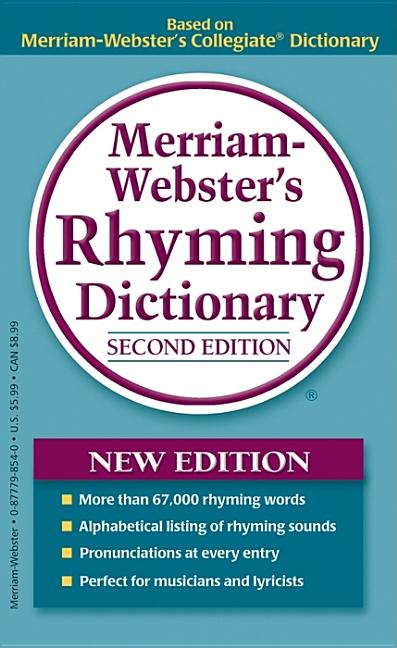 Merriam-Webster's Rhyming Dictionary -- Merriam-Webster, Mass Market Paperbound