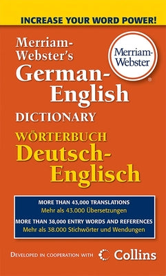 Merriam-Webster's German-English Dictionary by Merriam-Webster Inc
