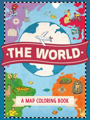 The World: A Map Coloring Book by Hughes, Natalie