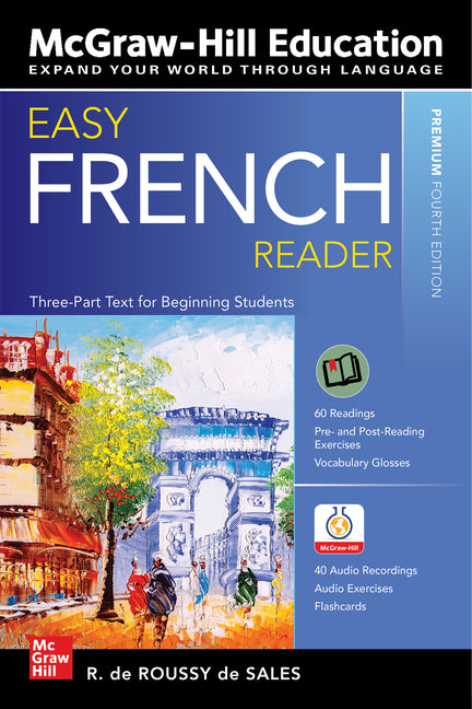 Easy French Reader, Premium Fourth Edition -- R. de Roussy de Sales, Paperback