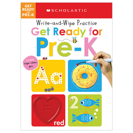 Get Ready for Pre-K Write and Wipe Practice: Scholastic Early Learners (Write and Wipe) -- Scholastic, Board Book