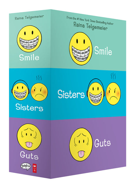 Smile, Sisters, and Guts: The Box Set -- Raina Telgemeier, Boxed Set